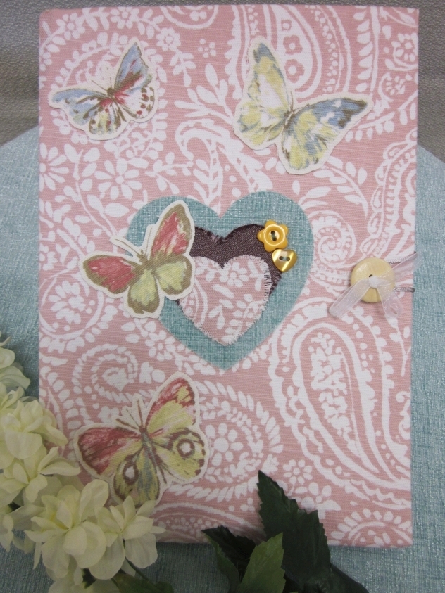 Valentines Fabric book